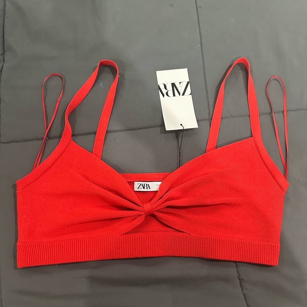 Zara Red Bralette